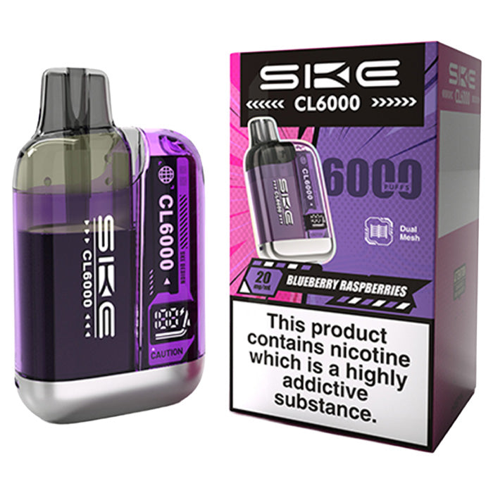 Blueberry Raspberries SKE CL6000 Prefilled Pod Kit with Box