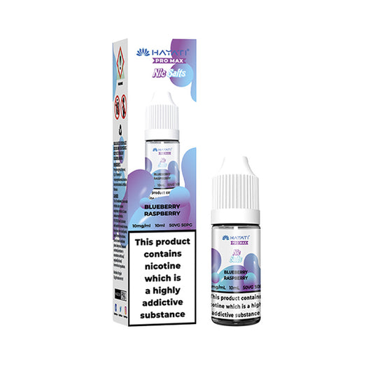 Blueberry Raspberry Hayati Pro Max 10ml Nic Salt E-Liquid and Box