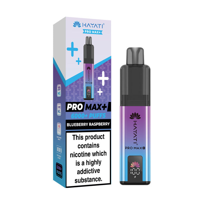 Blueberry Raspberry Hayati Pro Max Plus Kit and Box