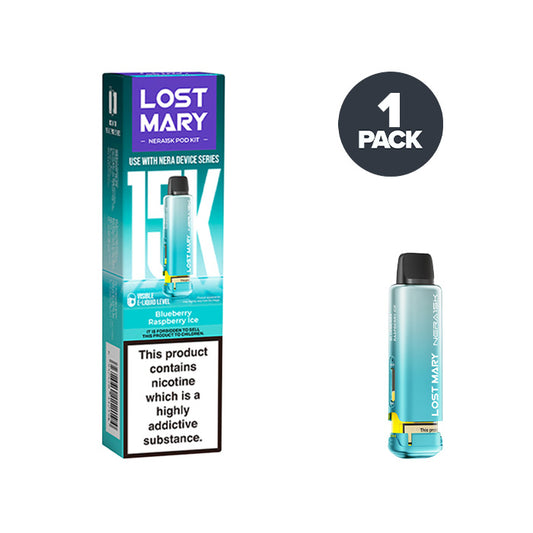 Blueberry Raspberry Ice Lost Mary Nera 15K Pre-filled Pods