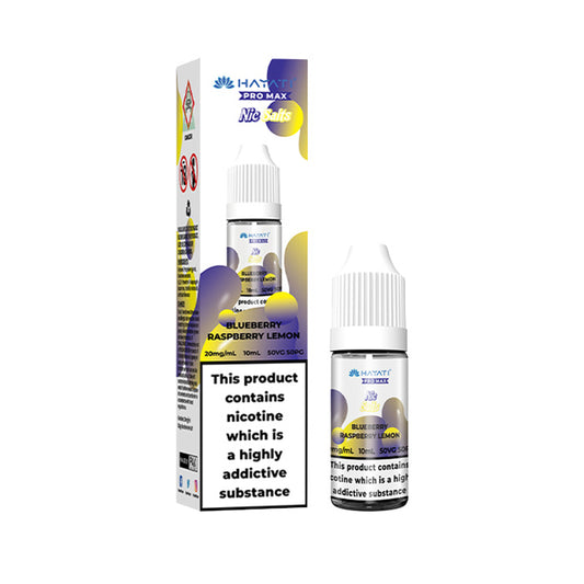 Blueberry Raspberry Lemon Hayati Pro Max 10ml Nic Salt E-Liquid and Box
