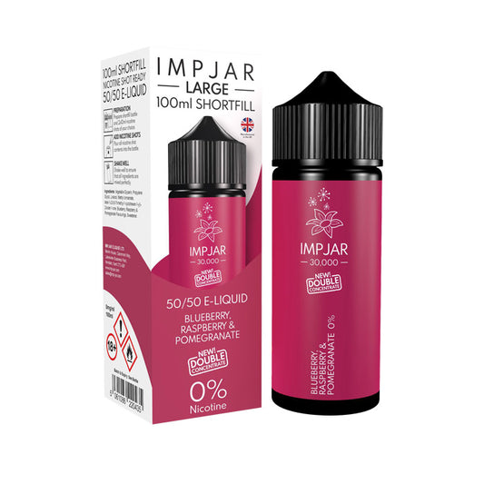 Blueberry Raspberry Pomegranate 100ml E-Liquid and Box by Imp Jar