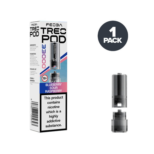 Blueberry Sour Raspberry Feoba Treo 33K Prefilled Pods