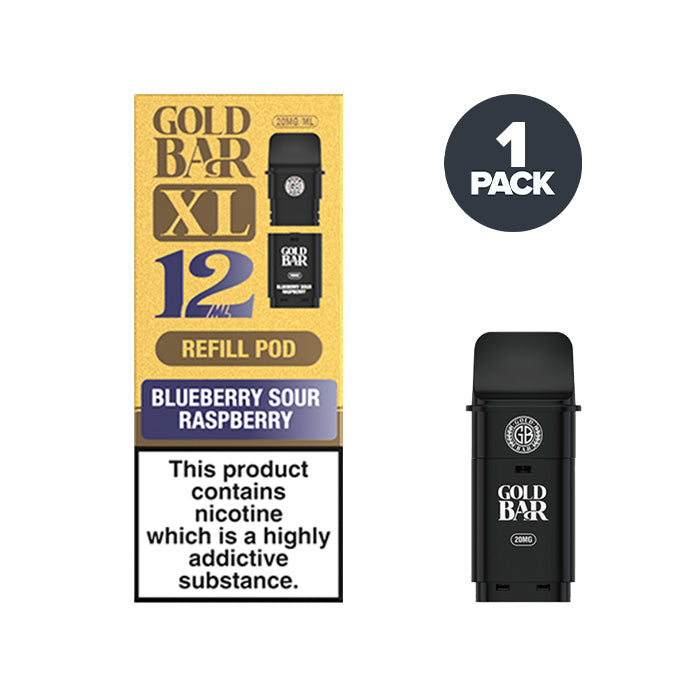 Blueberry Sour Raspberry Gold Bar XL Prefilled Pod