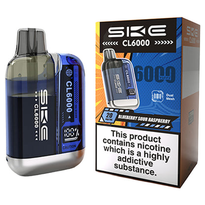Blueberry Sour Raspberry SKE CL6000 Prefilled Pod Kit with Box
