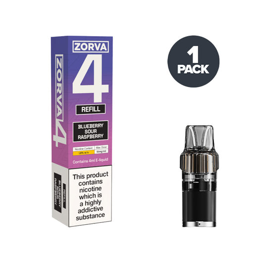 Blueberry Sour Raspberry Zorva 4 Prefilled Pods
