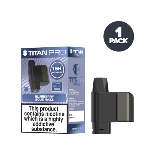 Blueberry Sour Razz Titan Pro 15K Refill Pack
