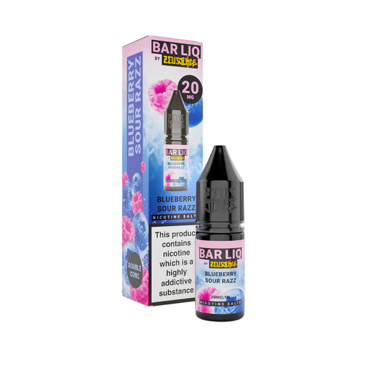 Blueberry Sour Razz 10ml Bar Liq Nic Salt E-Liquid by Zeus Juice