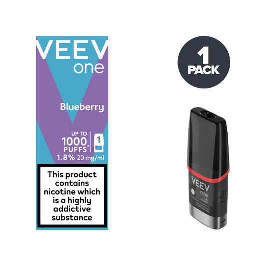 Blueberry Veev One Pod and Box