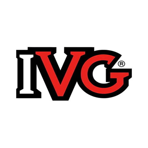 IVG logo with red and black colors on a white background