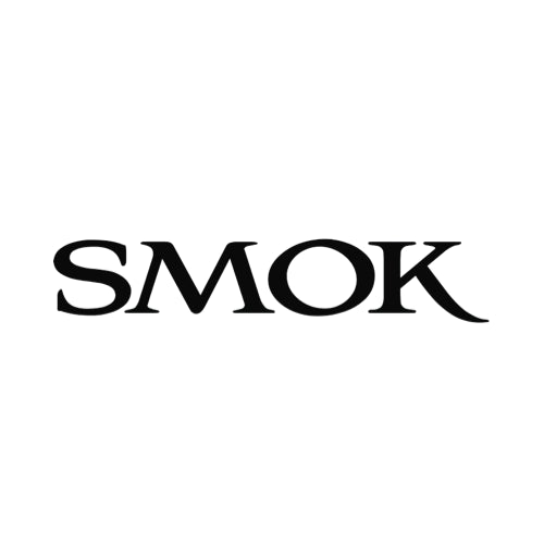 Minimal black and white SMOK logo