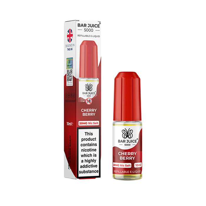 Cherry Berry Nicotine Salt by Bar Juice 5000 and Box