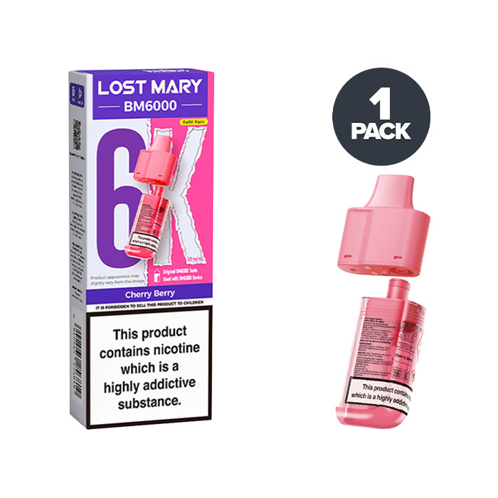 Cherry Berry Lost Mary BM6000 Refill Pack 20mg