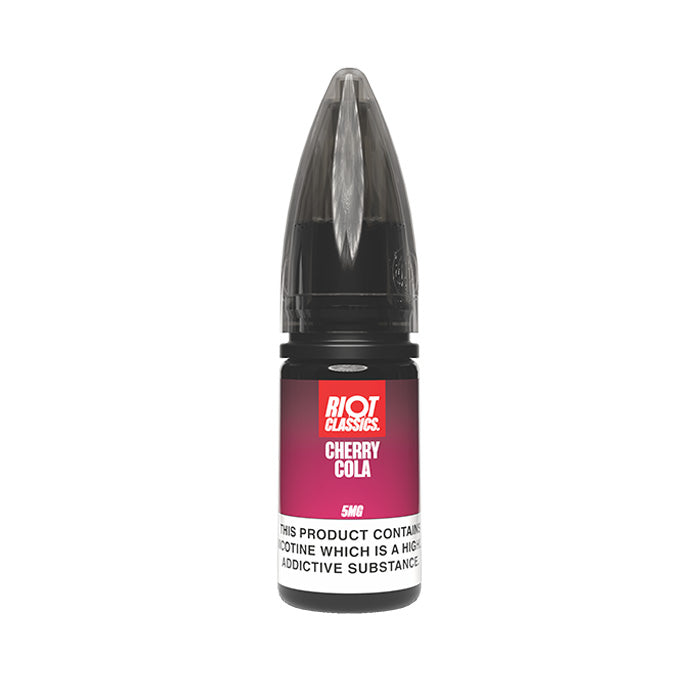 Cherry Cola Nic Salt E-Liquid by Riot Classics 5mg 10ml bottle