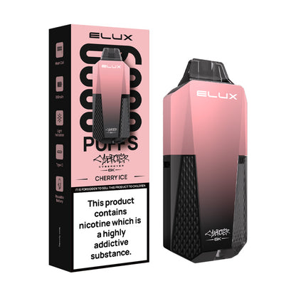 Cherry Ice Elux Cyberover 6K Prefilled Pod Kit and Box