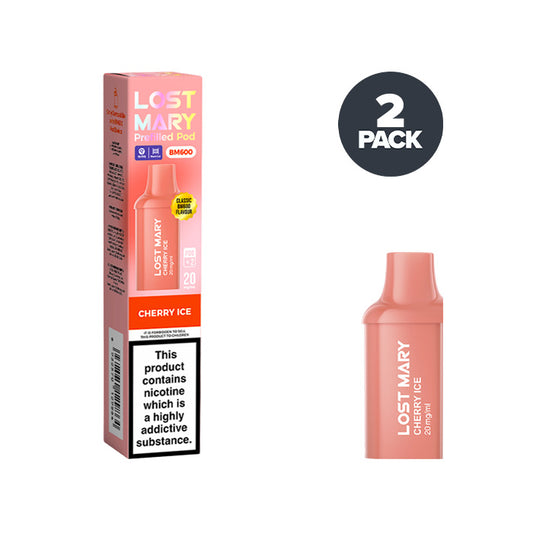 Cherry Ice Lost Mary BM600 Prefilled Pod and Box