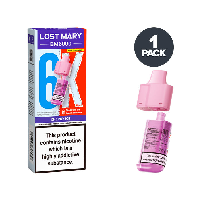 Cherry Ice Lost Mary BM6000 Refill Pack 20mg