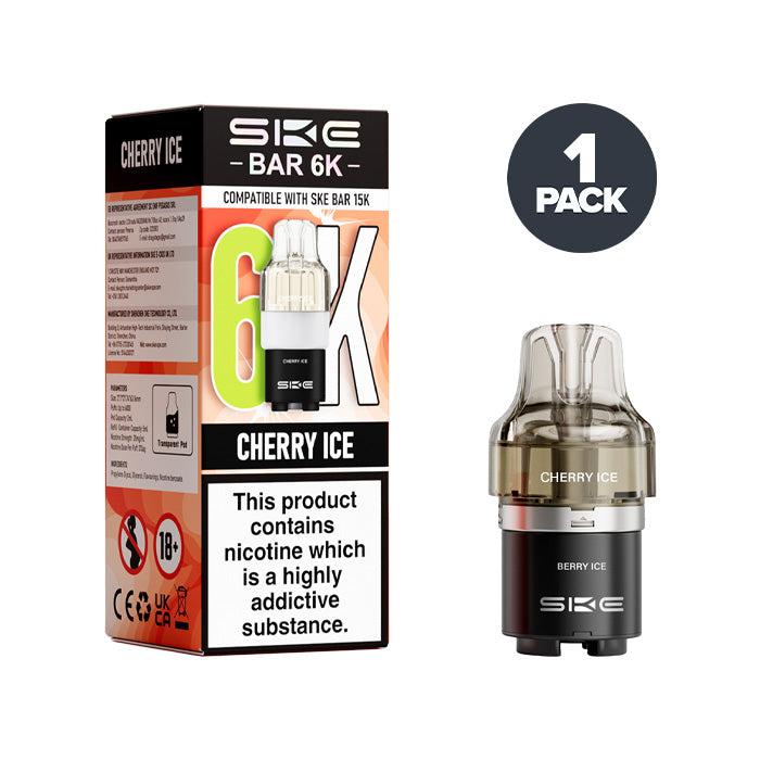 Cherry Ice SKE Bar 6K Refill Pack and box