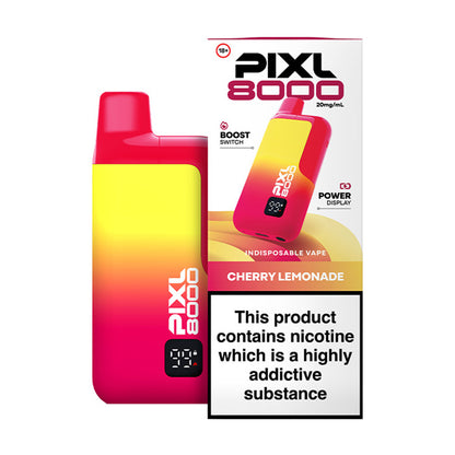 Cherry Lemonade PIXL 8000 Prefilled Pod Kit and Box