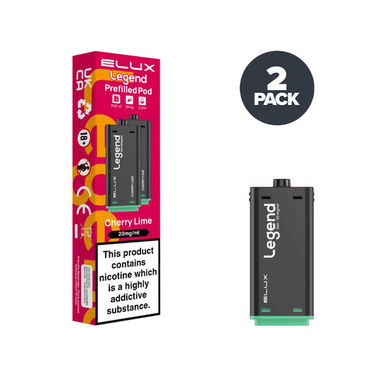 Cherry Lime Elux Legend 1500 2 in 1 Prefilled Pod and Box