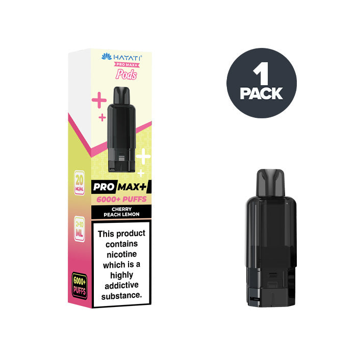 Cherry Peach Lemon Hayati Pro Max Plus Prefilled Pods