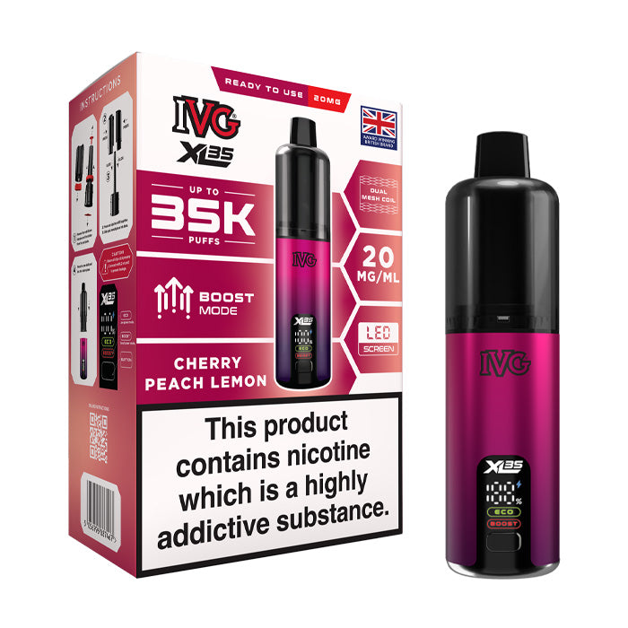 IVG XL35 Prefilled Pod Kit - Cherry Peach Lemon