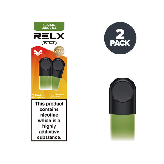 Classic Ludou Ice Relx Pod Pro 2 Pod and Box