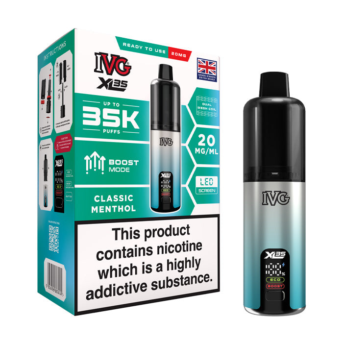 IVG XL35 Prefilled Pod Kit - Classic Menthol