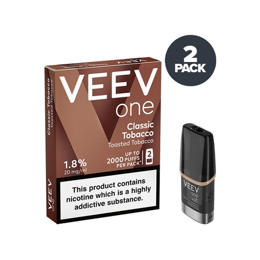 Classic Tobacco Veev One Prefilled Pod and Box