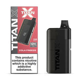Cola Freeze Titan X Prefilled Pod Kit and Box
