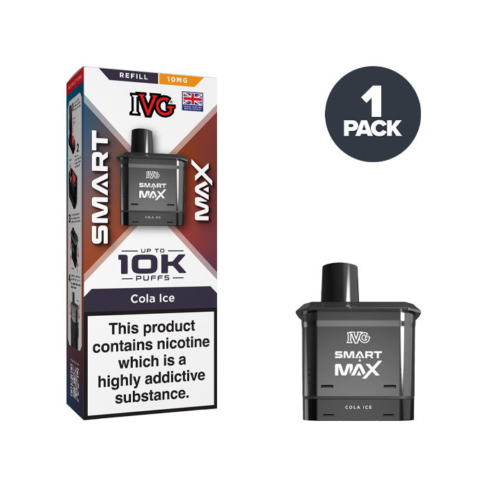 Cola Ice 10mg IVG Smart Max Refill Pack and Box