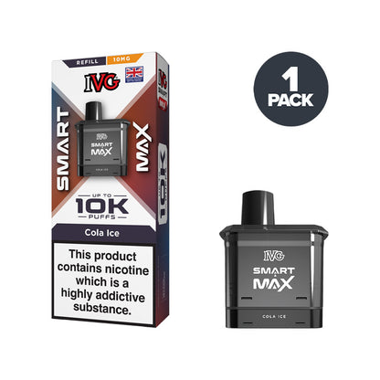 Cola Ice IVG Smart Max 10mg Refill Pack and Box