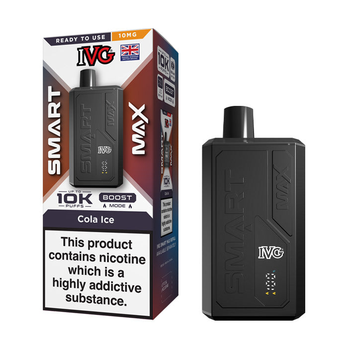Cola Ice IVG Smart Max 10mg Prefilled Pod Kit and Box