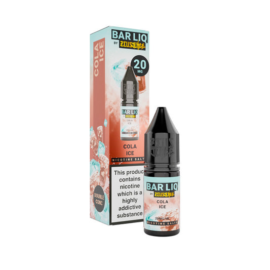 Cola Ice 10ml Bar Liq Nic Salt E-Liquid by Zeus Juice