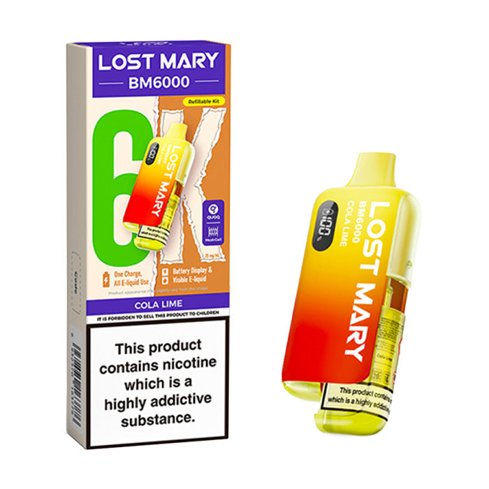 Cola Lime Lost Mary BM6000 Kit and Box
