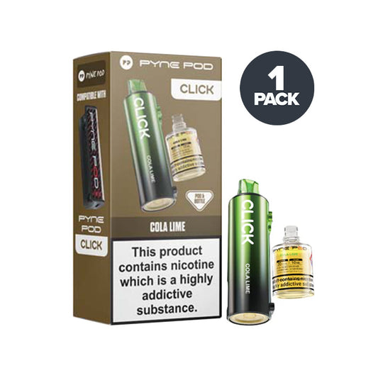 Cola Lime Pyne Pod Click Prefilled Pod and Box