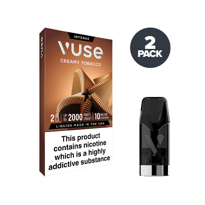 how many mg of nicotine in a vuse pod Creamy Tobacco Intense Pods | Pack 2 juul charging but not Quiver Type:RPM