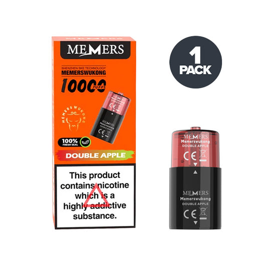Double Apple Memers Wukong V10000 Prefilled Pod and Box