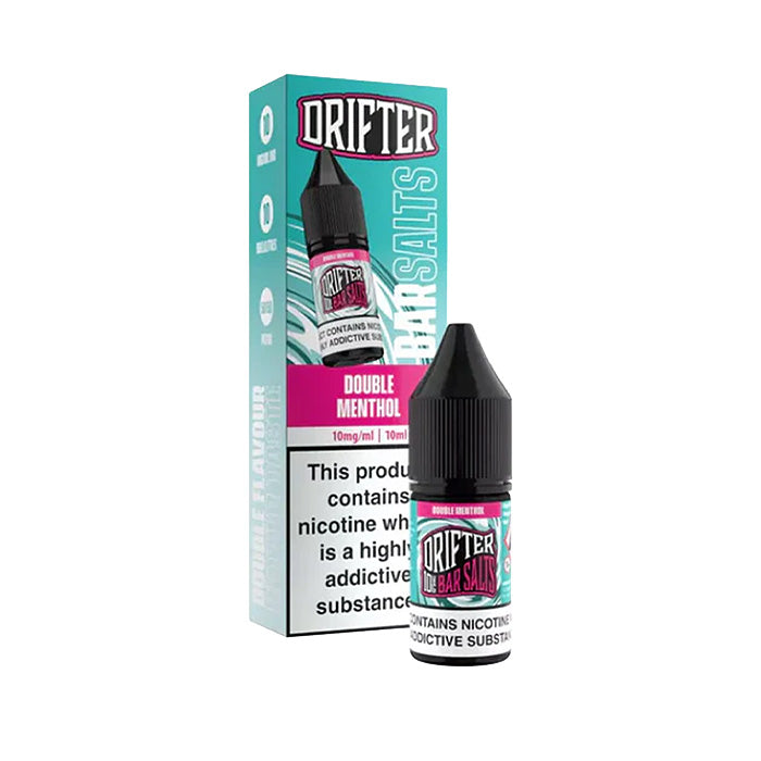 Double Menthol Drifter Bar Salts 10ml Nic Salt and Box