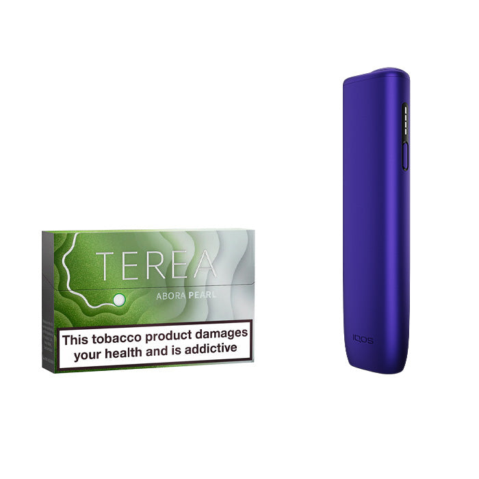 Electric Purple IQOS Iluma-i One Kit with a Pack of TEREA tobacco sticks