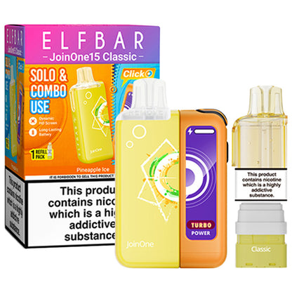 Pineapple Ice Elf Bar JoinOne 15 Prefilled Pod Kit and Box