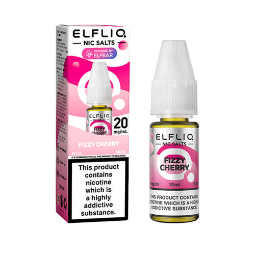 ELFLIQ Fizzy Cherry 10ml Nic Salt E-Liquid and Box