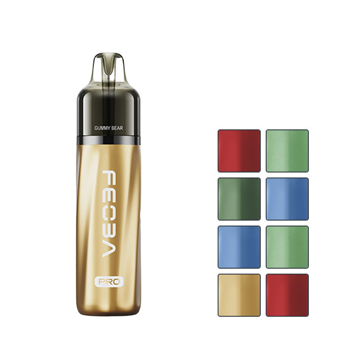Feoba Pro Kit with eight squares showcasing eight out of the twenty available flavours