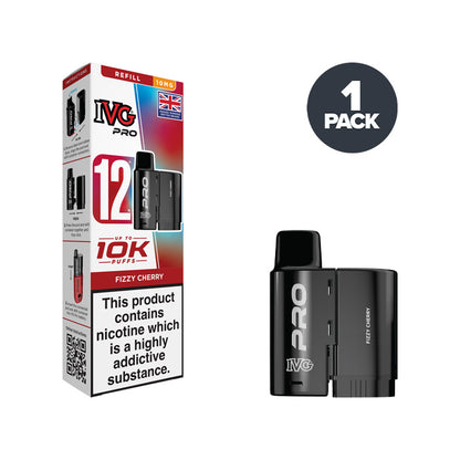 Fizzy Cherry IVG Pro 12 10mg Refill Pack