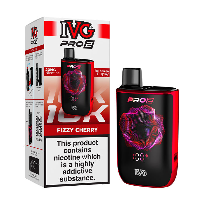 Fizzy Cherry IVG Pro 2 Prefilled Pod Kit and Box