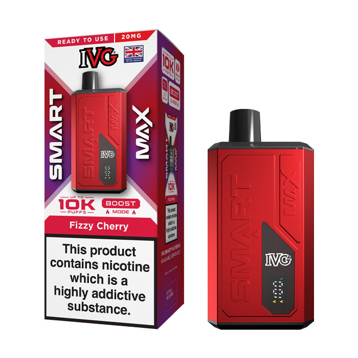 Fizzy Cherry IVG Smart Max Prefilled Pod Kit and Box
