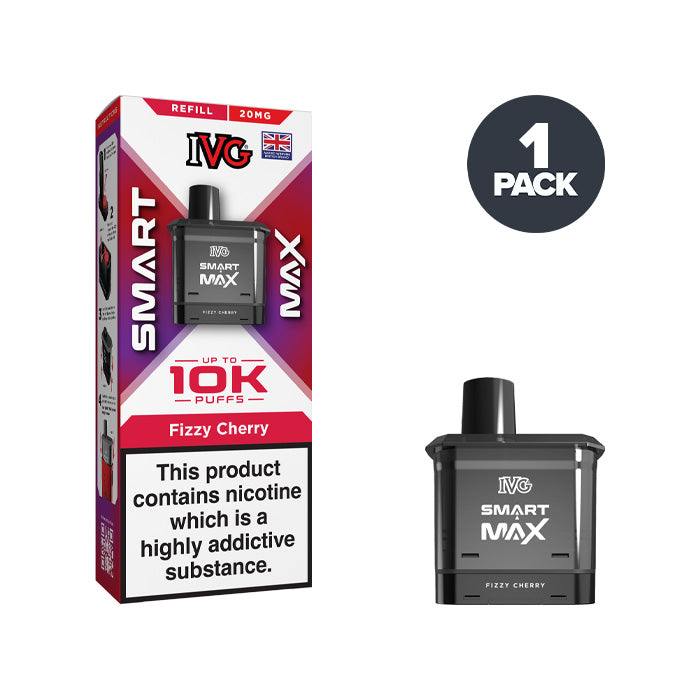 Fizzy Cherry 20mg IVG Smart Max Refill Pack and Box