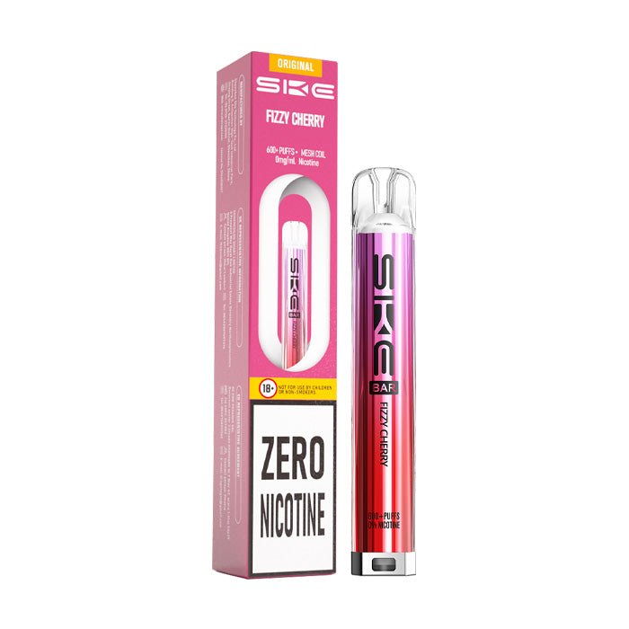Fizzy Cherry SKE Bar 600 0mg Prefilled Pod Kit and Box