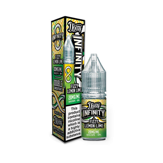 Fizzy Lemon Lime Nic Salt E-Liquid and Box by Doozy Infinity