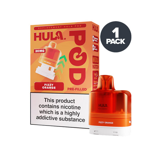 Fizzy Orange Hula 7000 Prefilled Pod and Box